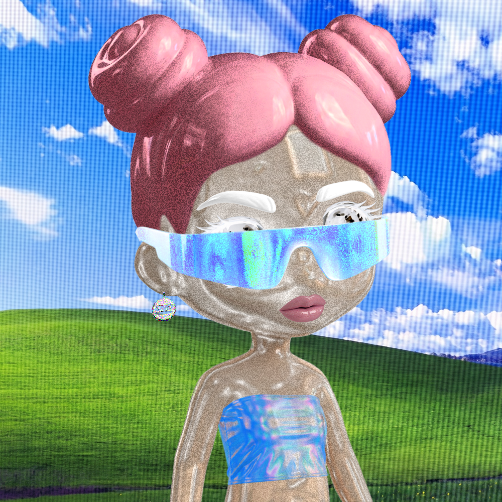 Aqua Lumi lookbook doll in noisy styling